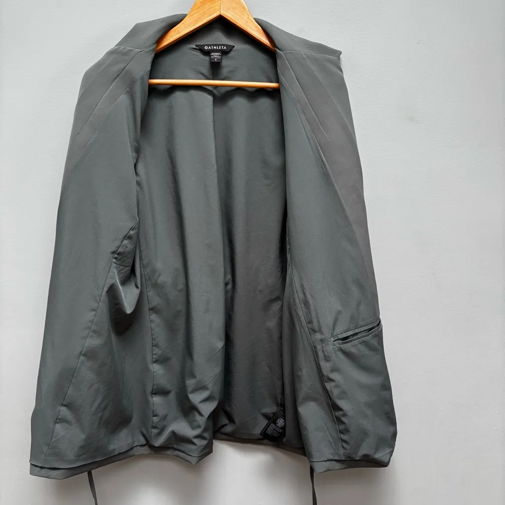 Athleta Endless Primatwill Blazer Jacket Military Green 8 - Image 11