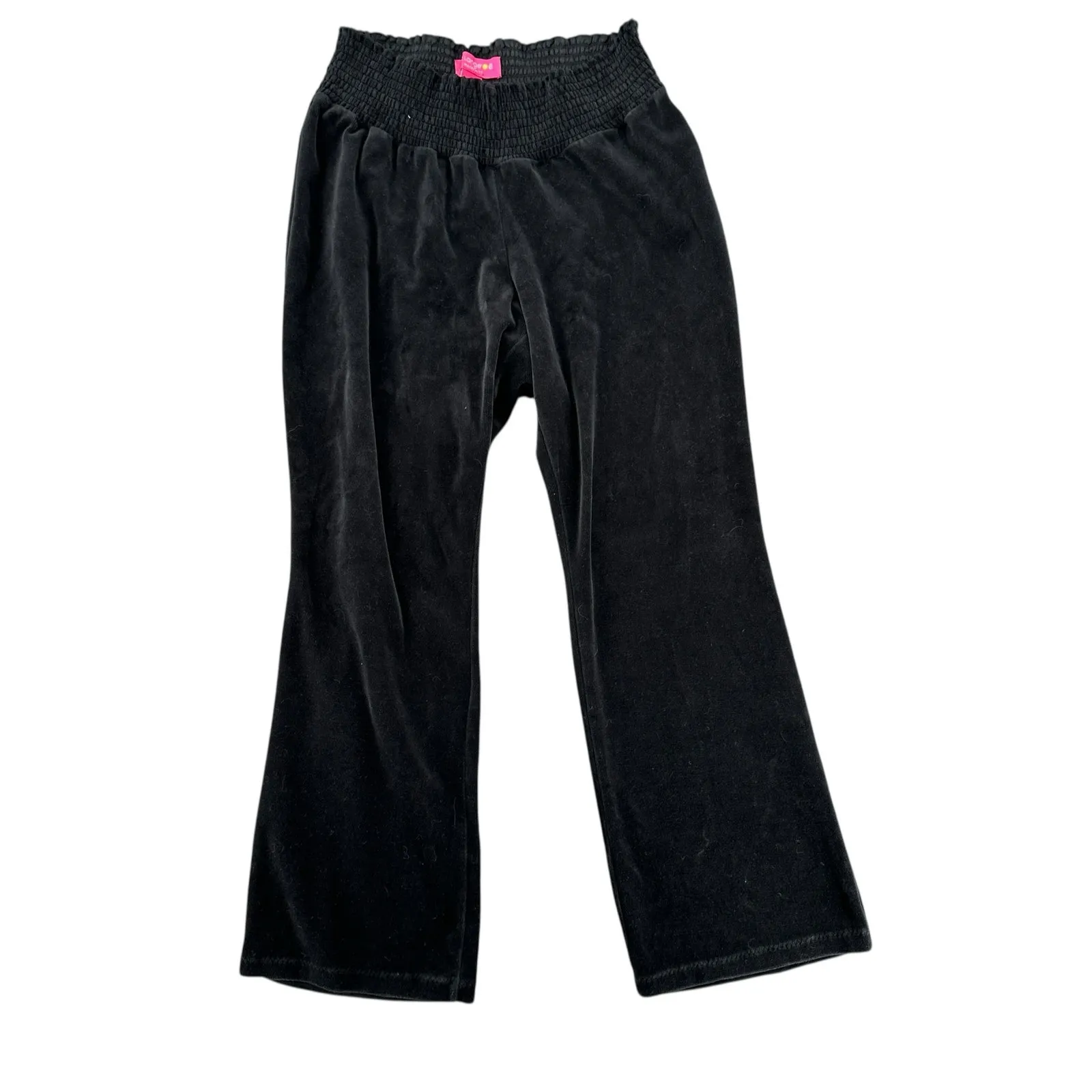 Maternity Black Velvet Maternity Pants Vintage 2000's Liz Lange Large - Image 3