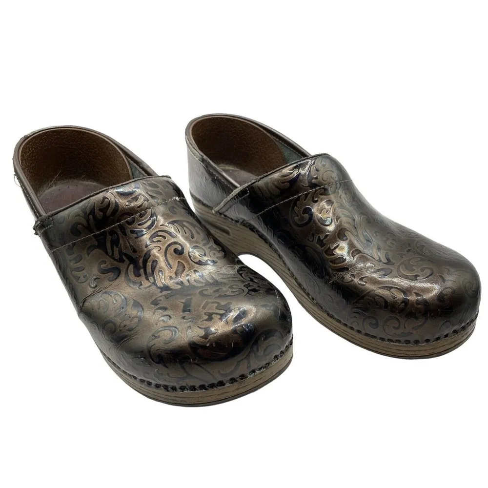 DANSKO Womens Size‎ 41(10.5) Professional Clogs ARABESQUE Brown Slip On Mule - Image 4