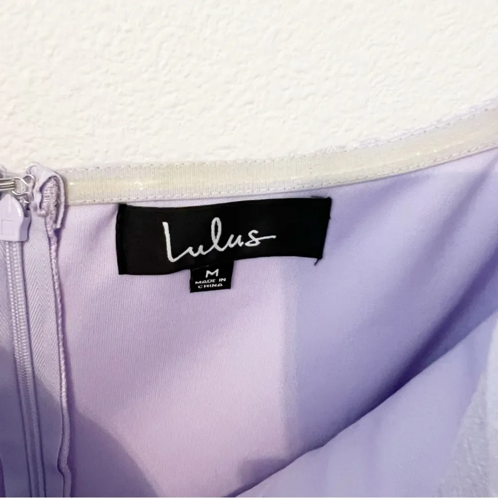 Lulu’s Princess Moment Lilac Strapless Maxi Dress Size Medium M NWT - Image 5