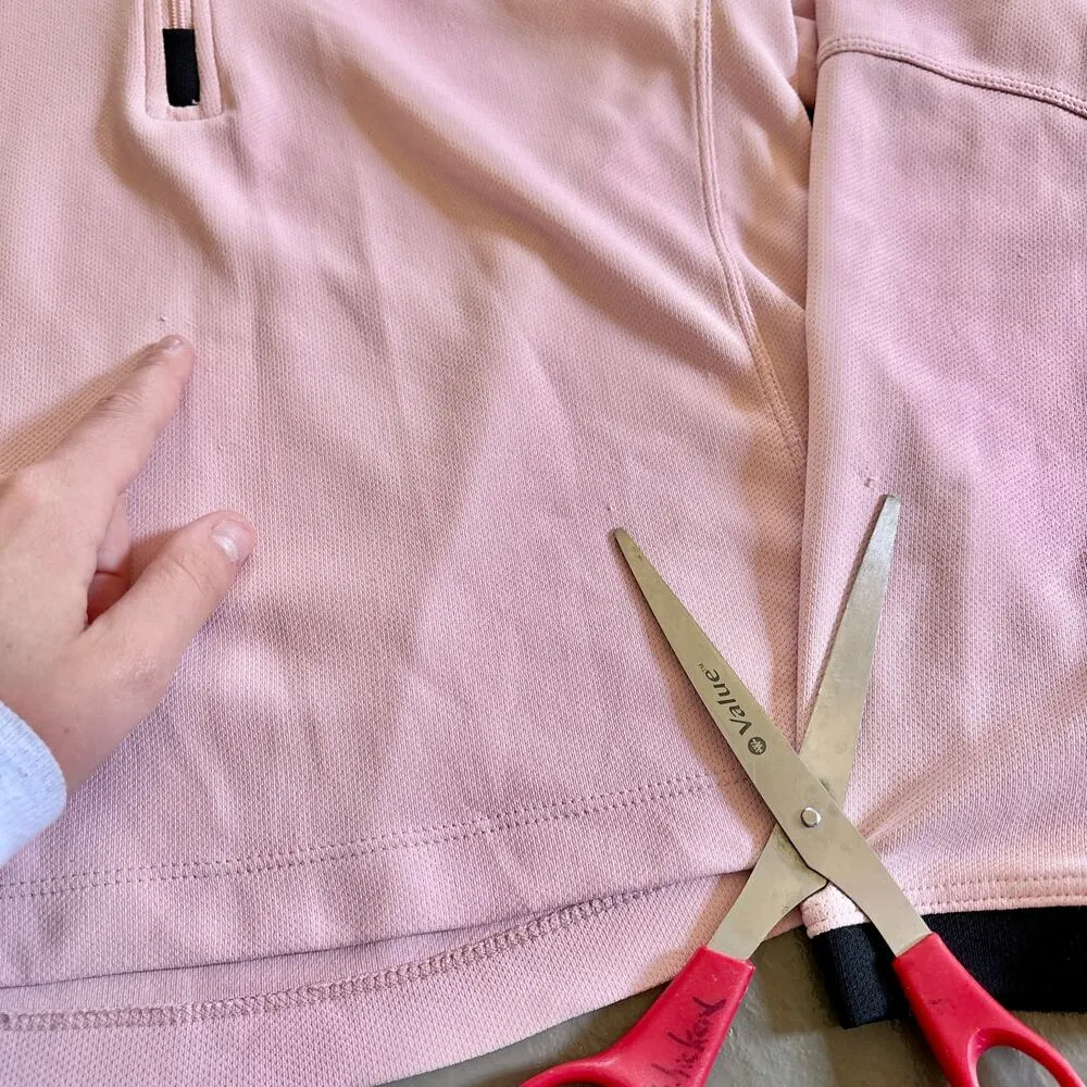 Nike Pink Quarter Zip Womens Small Y2K Grey Tag VTG Nike Lightweight Jacket - Image 5