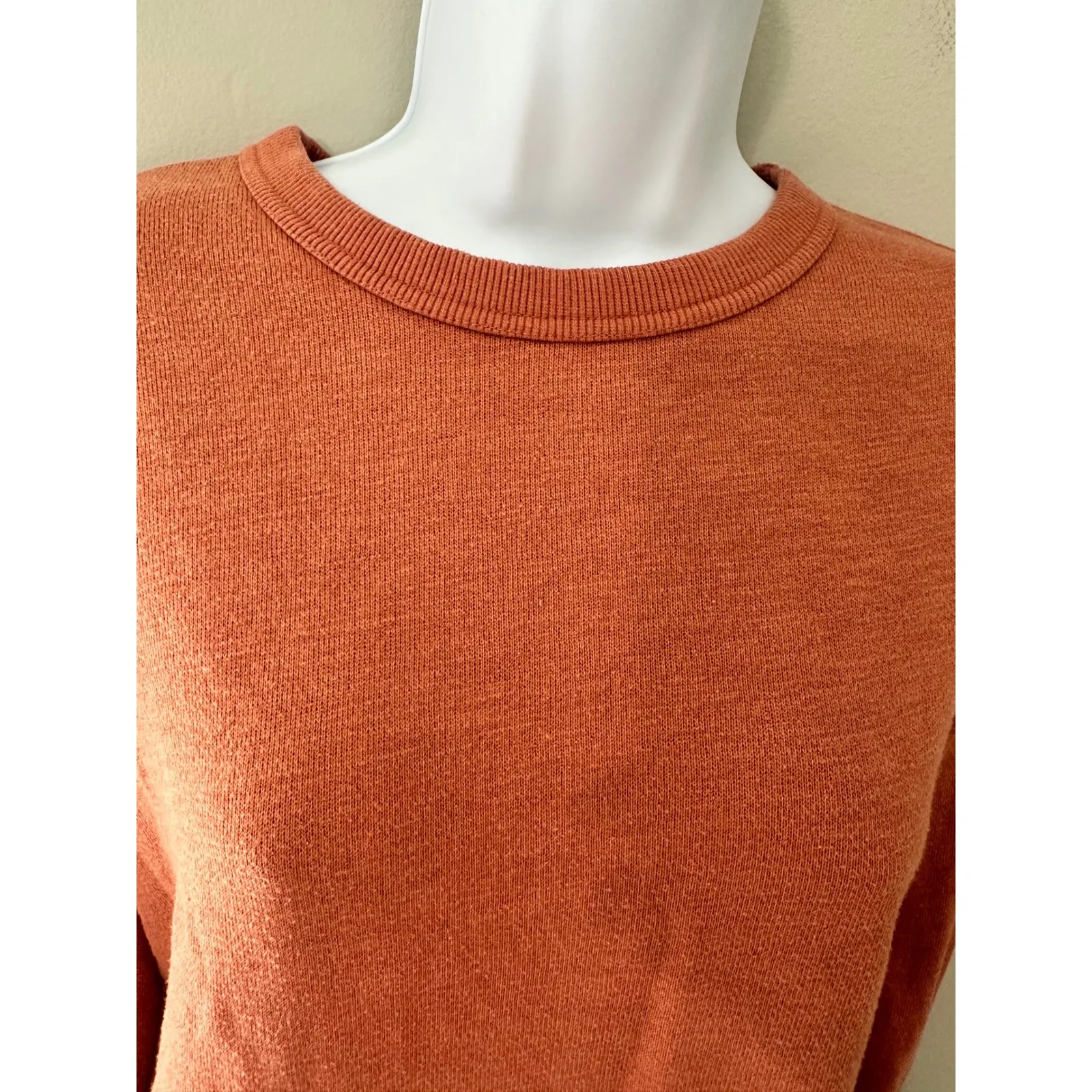 UpWest Womens Sweatshirt Size S Resort Mercantile Pullover‎ Copper Top Orange - Image 3