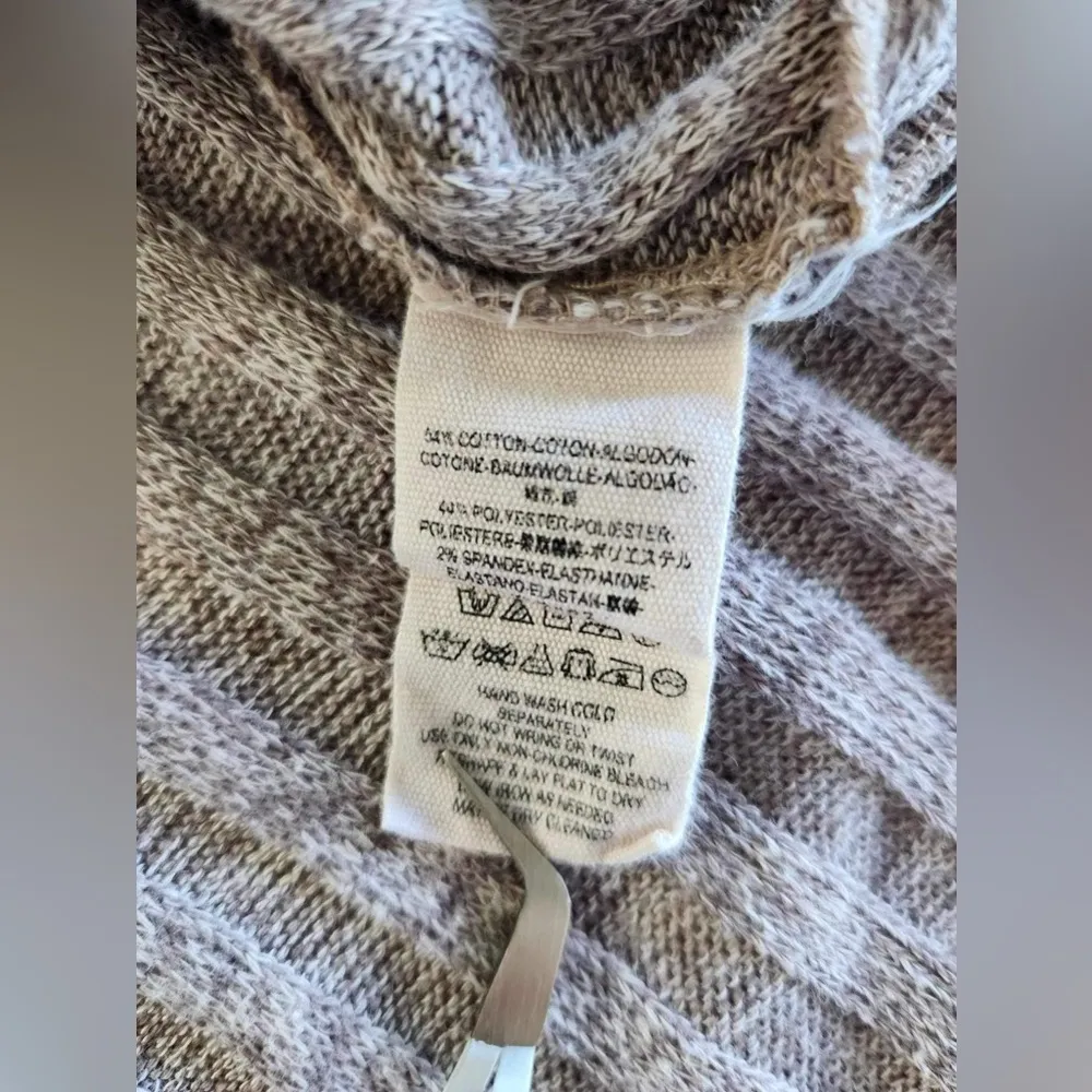 Free People Waffle Knit Long Sleeve Mock Neck size medium - Image 7