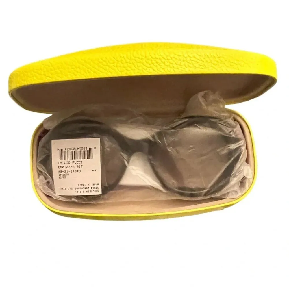 Emilio Pucci - Brown Tortoiseshell Effect Round Frame Embellished Sunglasses New - Image 5