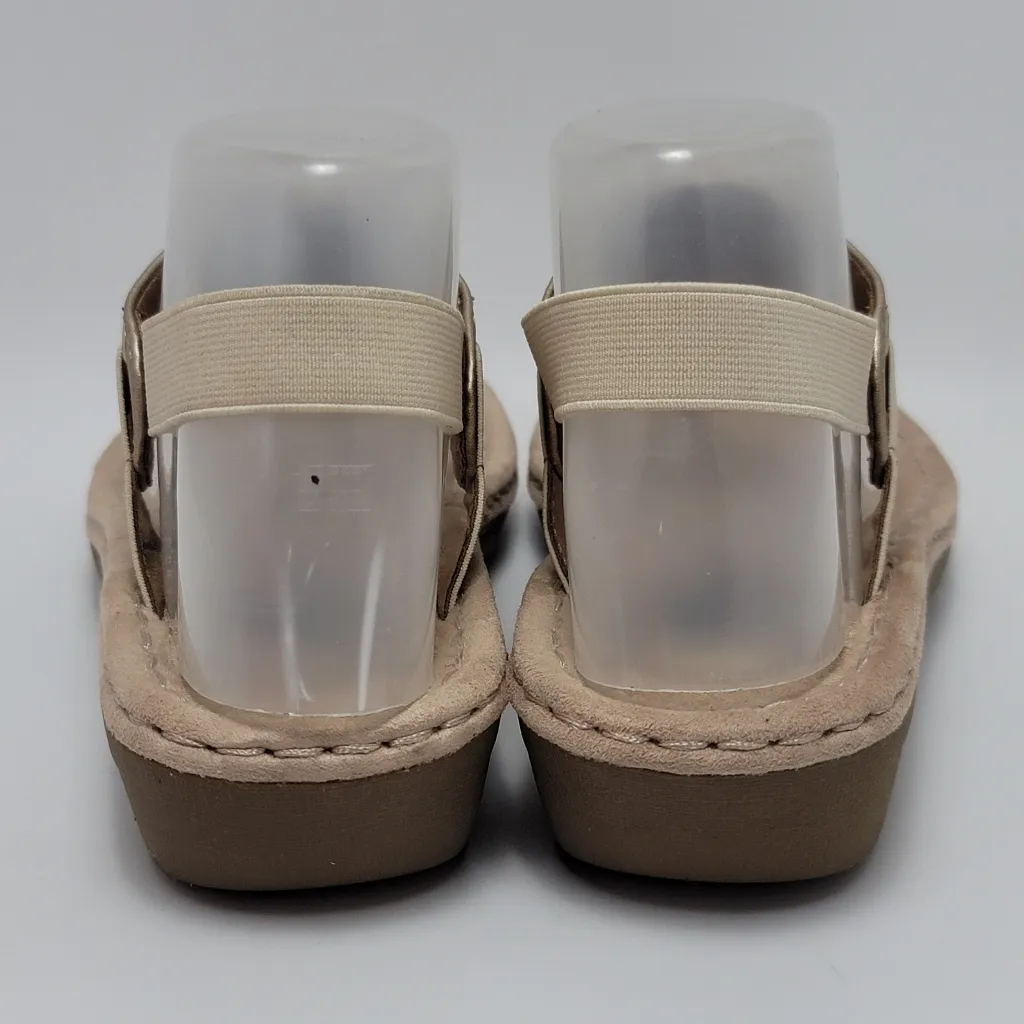 Cliffs White Mountain Low Wedge Thong Sandals Size 8 Carmel Tan - Image 4
