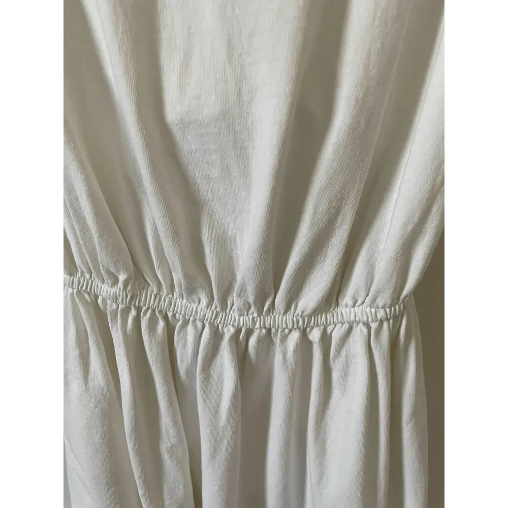 Free People Boho Bohemian Sexy Tie Back Open Back Maxi Dress Cream Size XS - Image 9