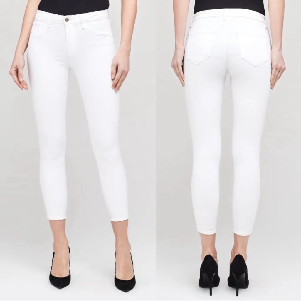 L’AGENCE Margot High Rise Skinny Jeans in white size 27 NWT - Image 2