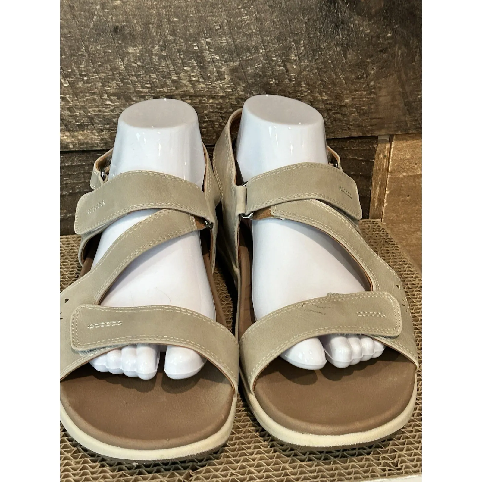 Cobb Hill by Rockport Tala Asymmetrical Washable Sandal Pewter *CJ0959 sz 9 med - Image 5