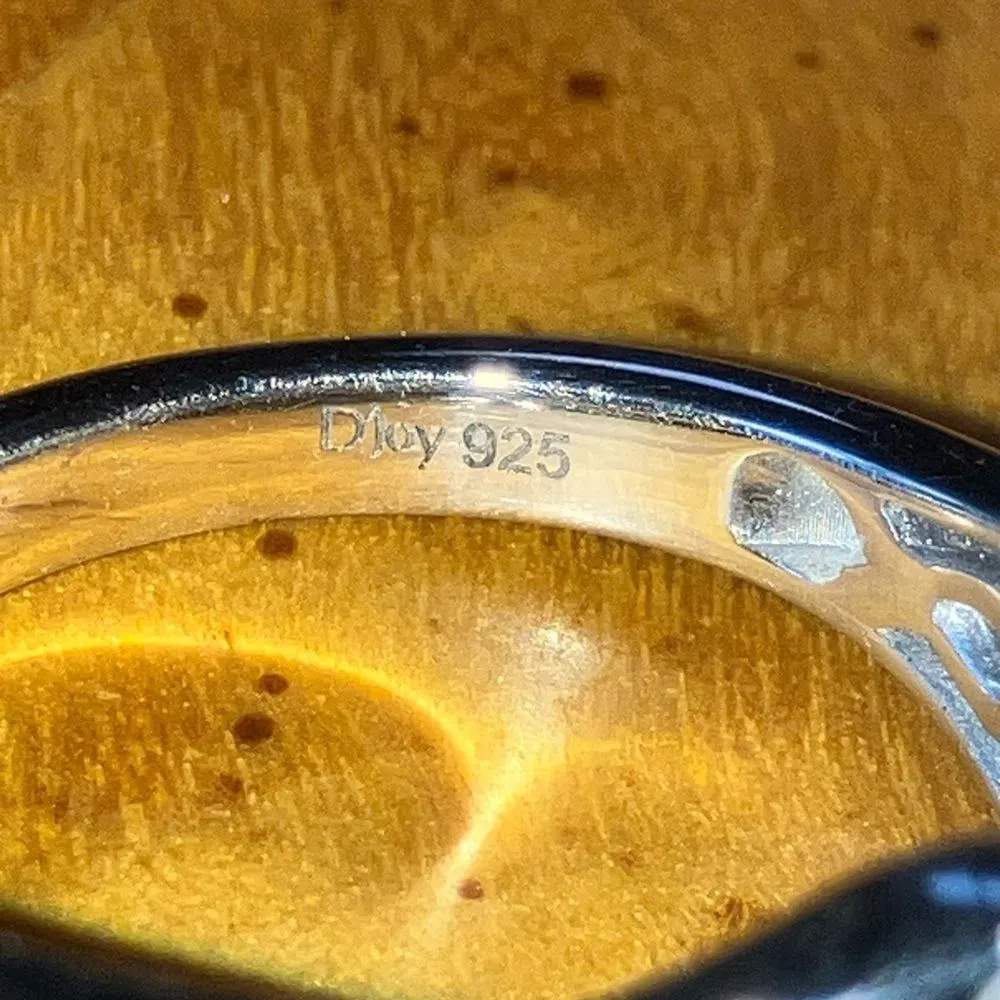 Natural Tsavorite Garnet Sterling Silver Buckle Ring Size 6 - Image 6