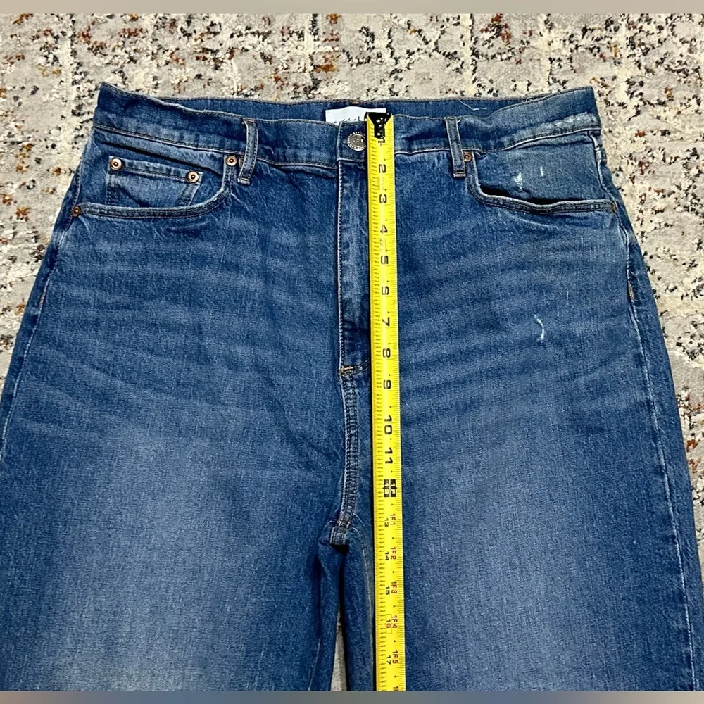 Loft  high rise boyfriend baggy mom jeans size 12/31 distressed - Image 11