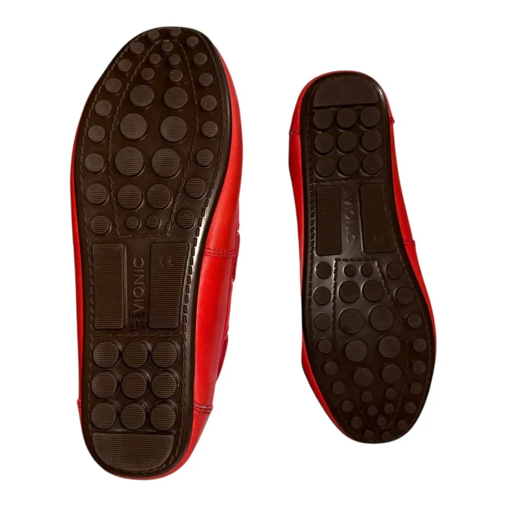 EUC VIONIC Red Virginia Leather Women’s Driving Loafers - 7.5 - Image 5