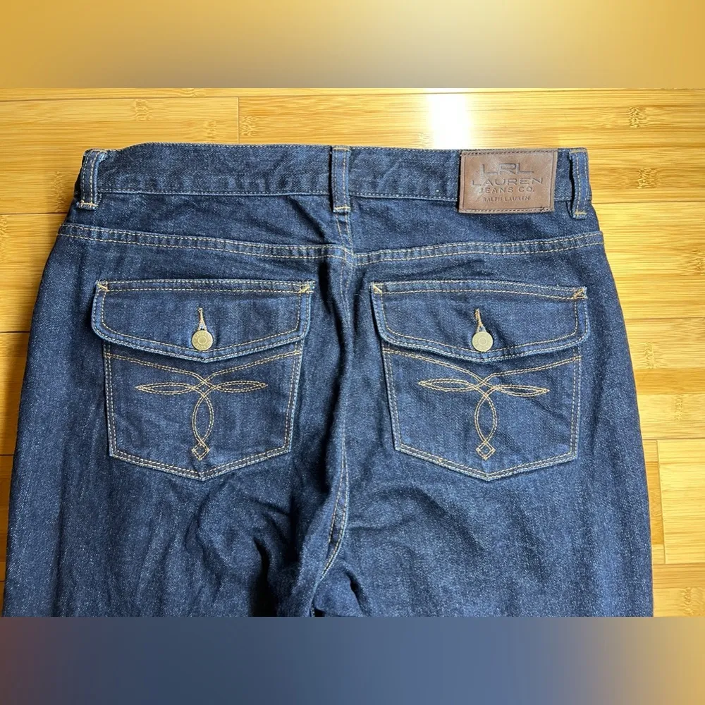 LRL Ralph Lauren Jeans CO. Women's Classic Bootcut Mid Rise Blue Jeans|Size:8 - Image 5