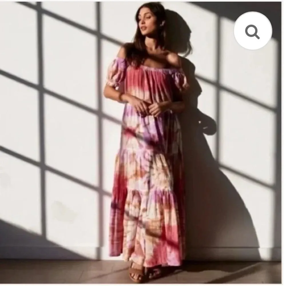 Free People Sunny Tie Dye Maxi Dress Young Fabulous & Broke - Image 2