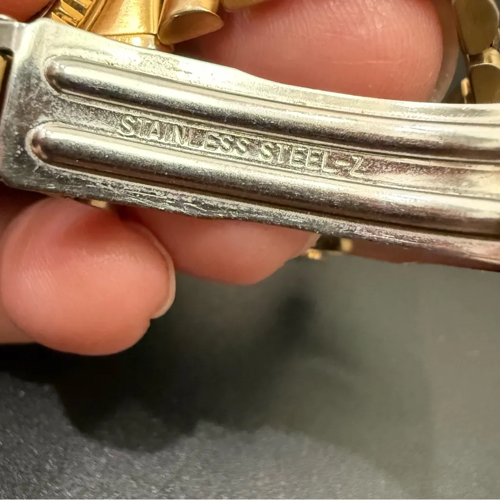 Vintage SEIKO 7N83-0041 Presidential Gold Black Dial Day Date 24mm Women’s Watch - Image 12