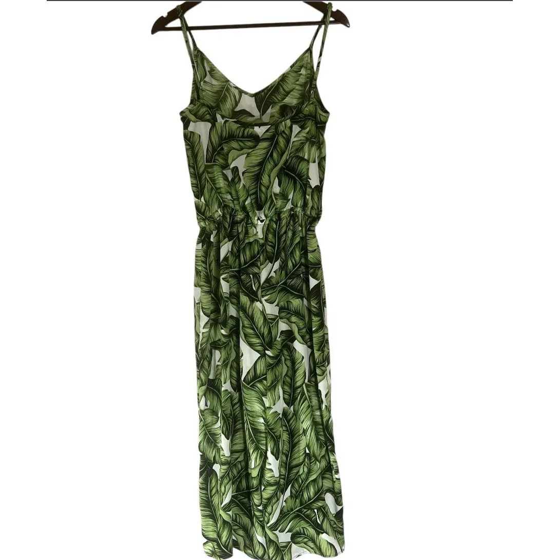 Show Me‎ Your Mumu Jumpsuit Tropical Palm Cropped Women's Medium - Image 7