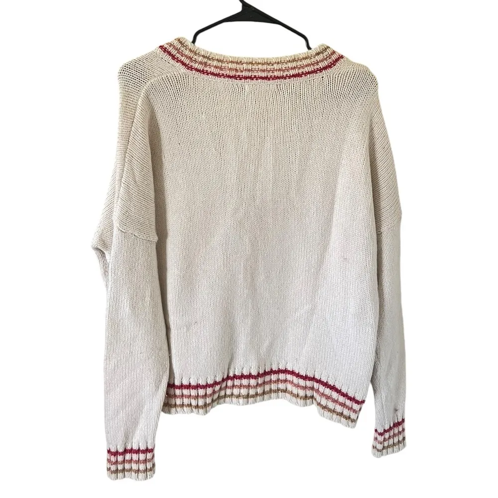 Marine Layer Adalyn Stripe Trim Sweater - Image 5