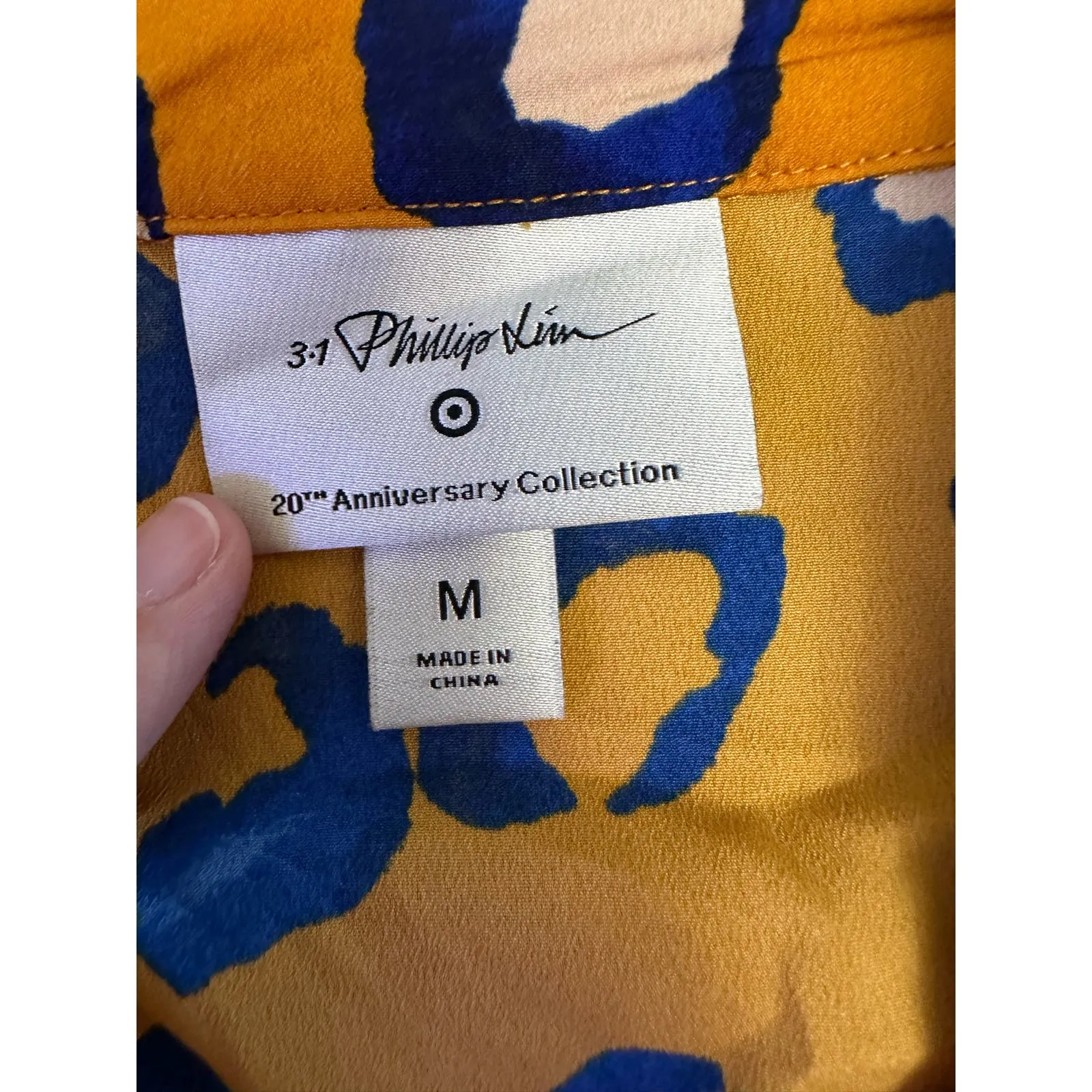 3.1 Phillip‎ Lim for Target Yellow and Blue Leopard print Jacket Size M Size M - Image 2