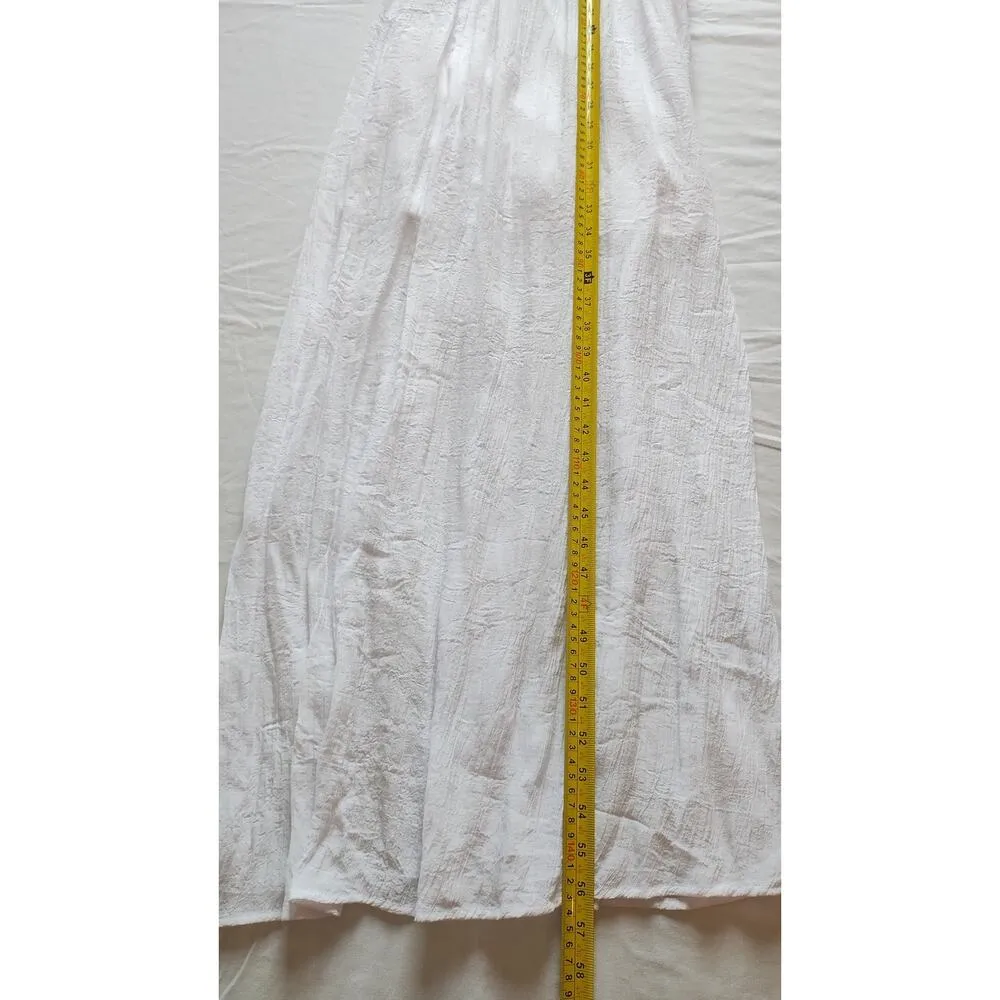 Charlotte Russe white chiffon dress with beaded high neck Size M - Image 12