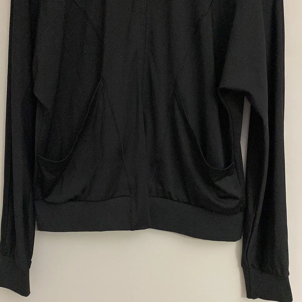 CHAMPION womens black full zip athletic jacket size XL - Image 4