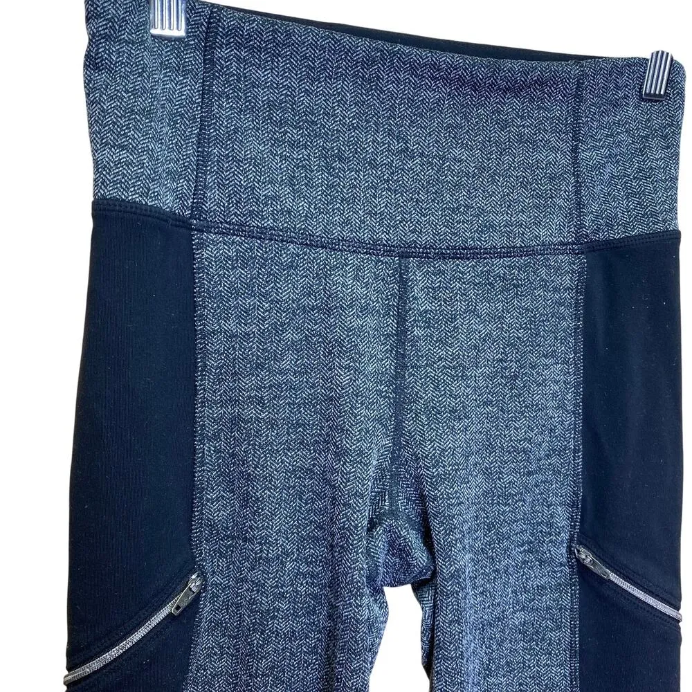 Athleta Drifter Herringbone High Rise Tights Size Small - Image 3