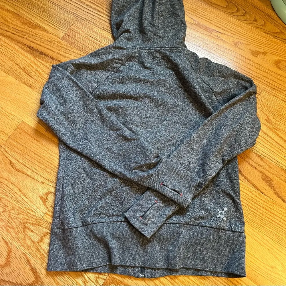 OrangeTheory gray full zip hoodie size small - Image 2