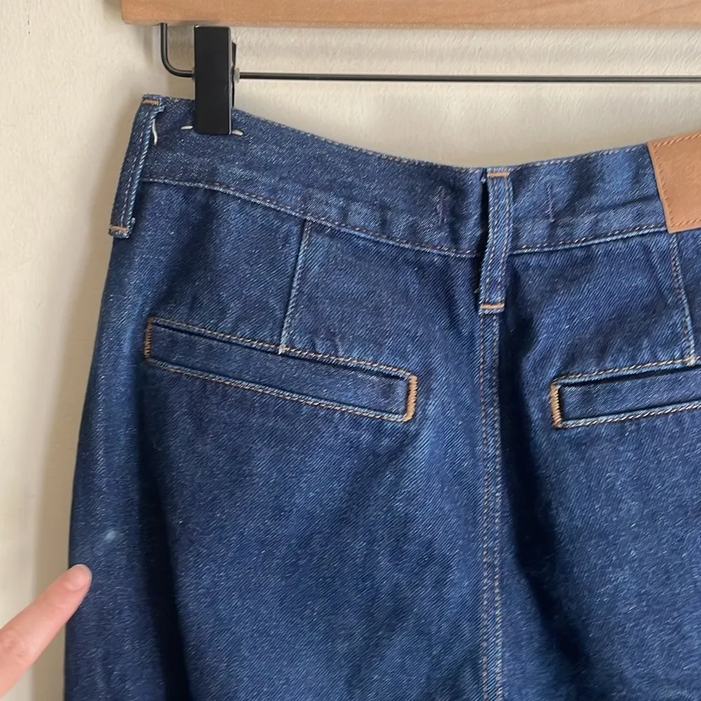 Madewell Baggy Straight Jeans in Woodham Wash Pleated Edition - Image 10