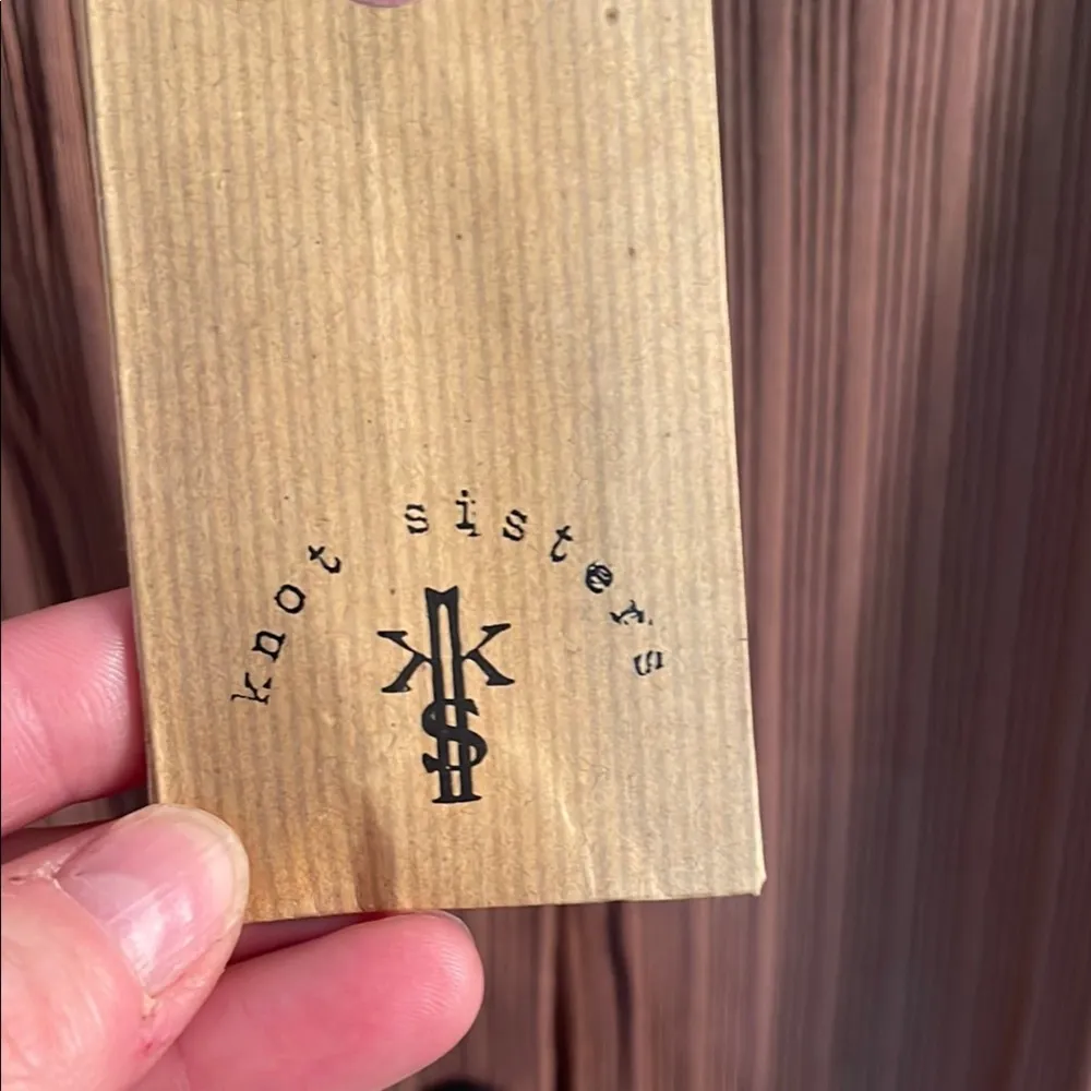 Knot Sisters Brown Sleeveless Button Midi Dress - Image 2