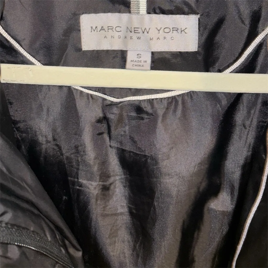 Andrew Marc New York Faux Fur Trimmed Hooded Down Puffer Parka Jacket - Image 4