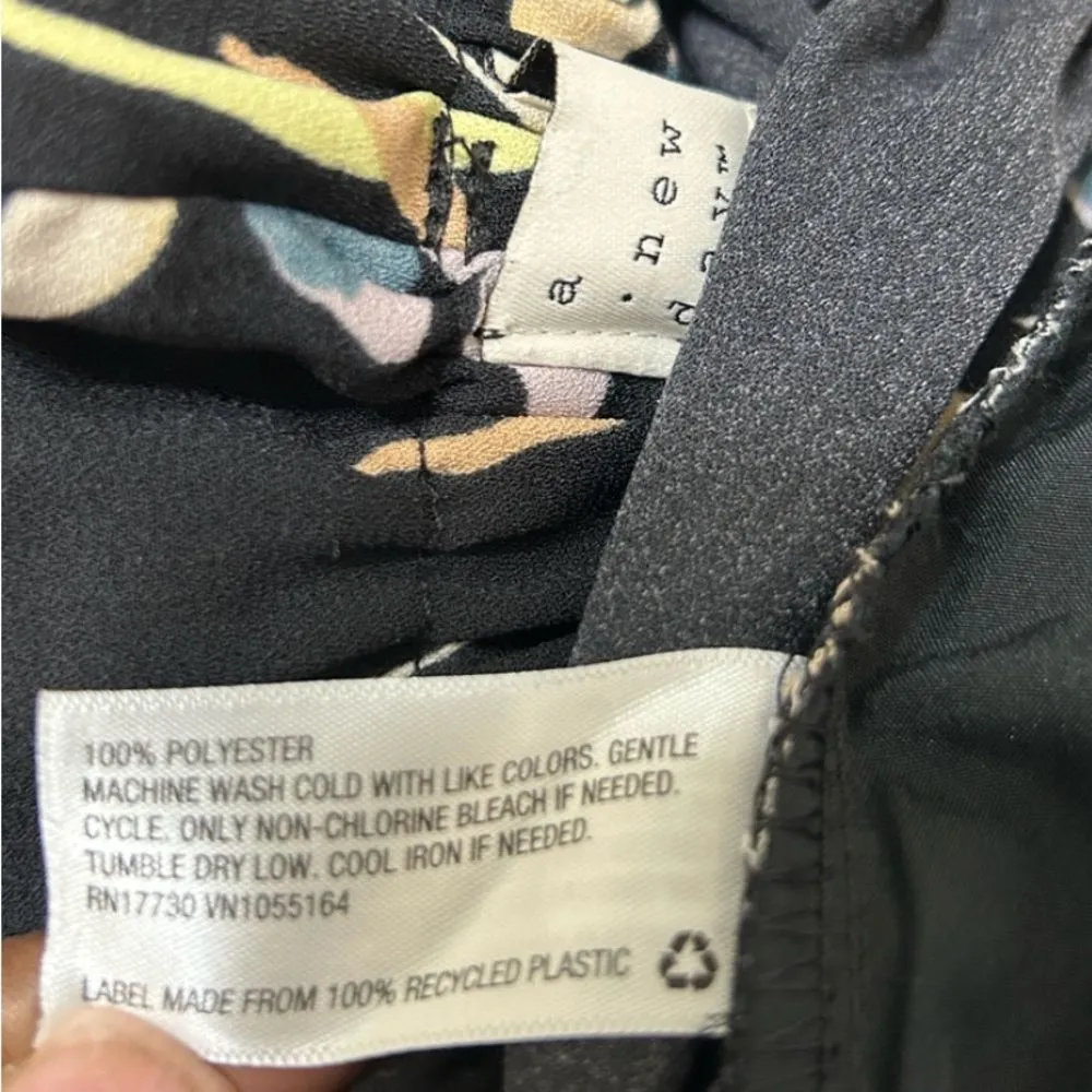 A New Day Floral Print Belted Pants(Size XS) - Image 7