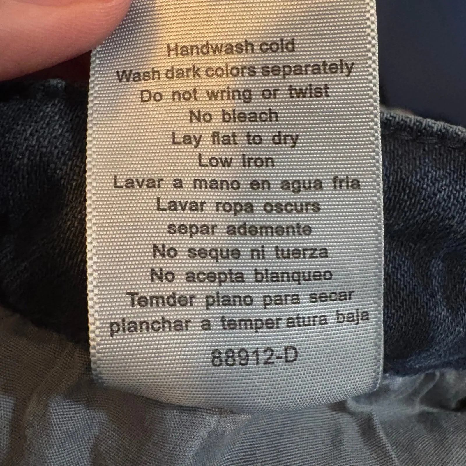 Judy Blue Button Fly Distressed Hem Straight Leg Jeans Size 15/32 - Image 11