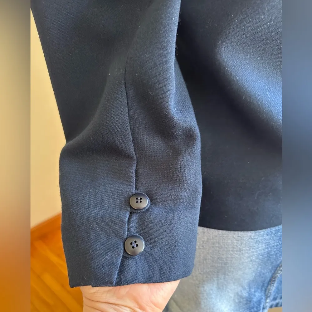 Jones New York Vintage Plain Simple Blue Round collar & Buttons  Blazer … - Image 5