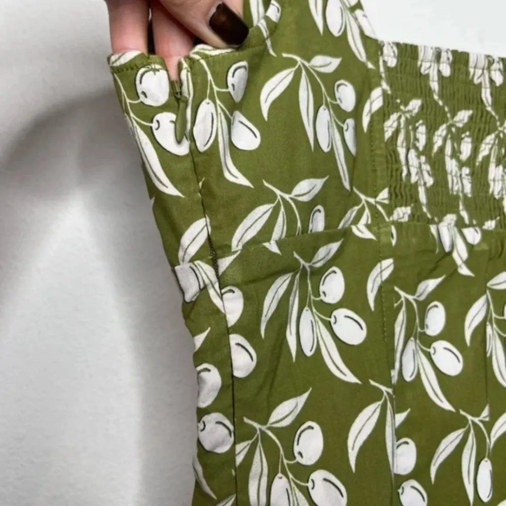 Anthropologie Maeve The Cleo Mini Dress Size L NWT Bombshell Fit & Flare Green - Image 7