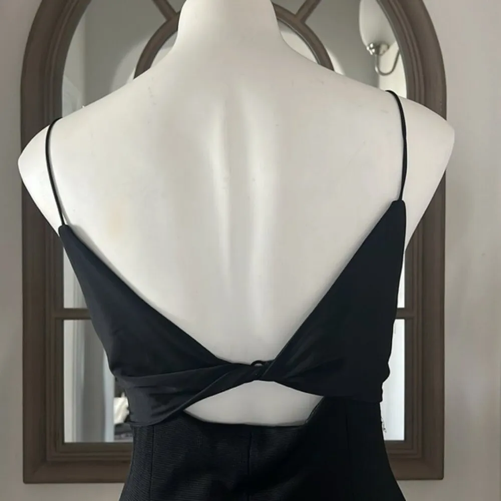 Galvan London Crystal Bustier Dress in Black Size US10 FR42 UK10 NEW w/Tag $1895 Silver - Image 12