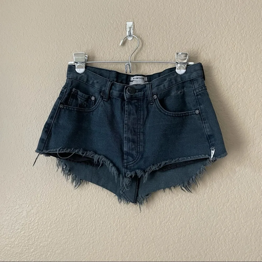 One Teaspoon Junkyard Button Fly Skirt Fox Black - Image 6