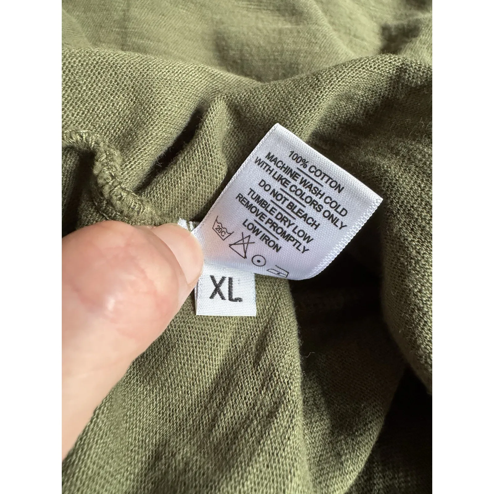 NWOT American Giant Women’s Green Premium Slub Short Sleeve Cotton Tee Size XL - Image 5