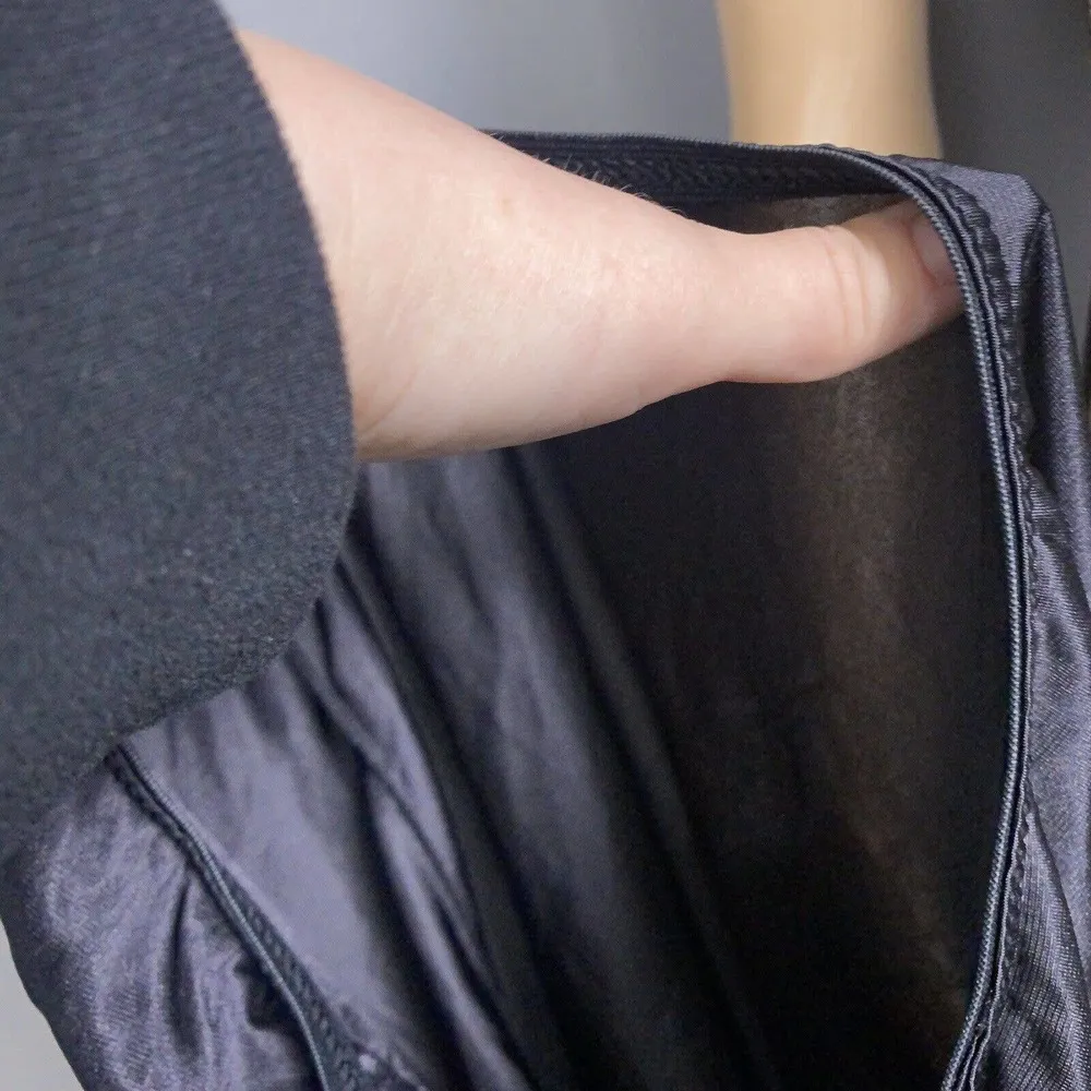 Vintage Mardor Small 5 Half Slip Semi Sheer Black Nylon Tricot Lace Embellished - Image 7