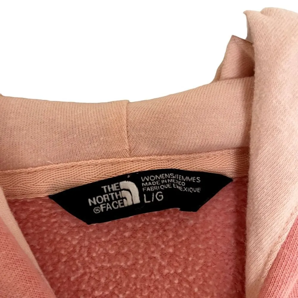 The North Face peach hoodie sweater pullover fleece comfortable top cotton - Image 6