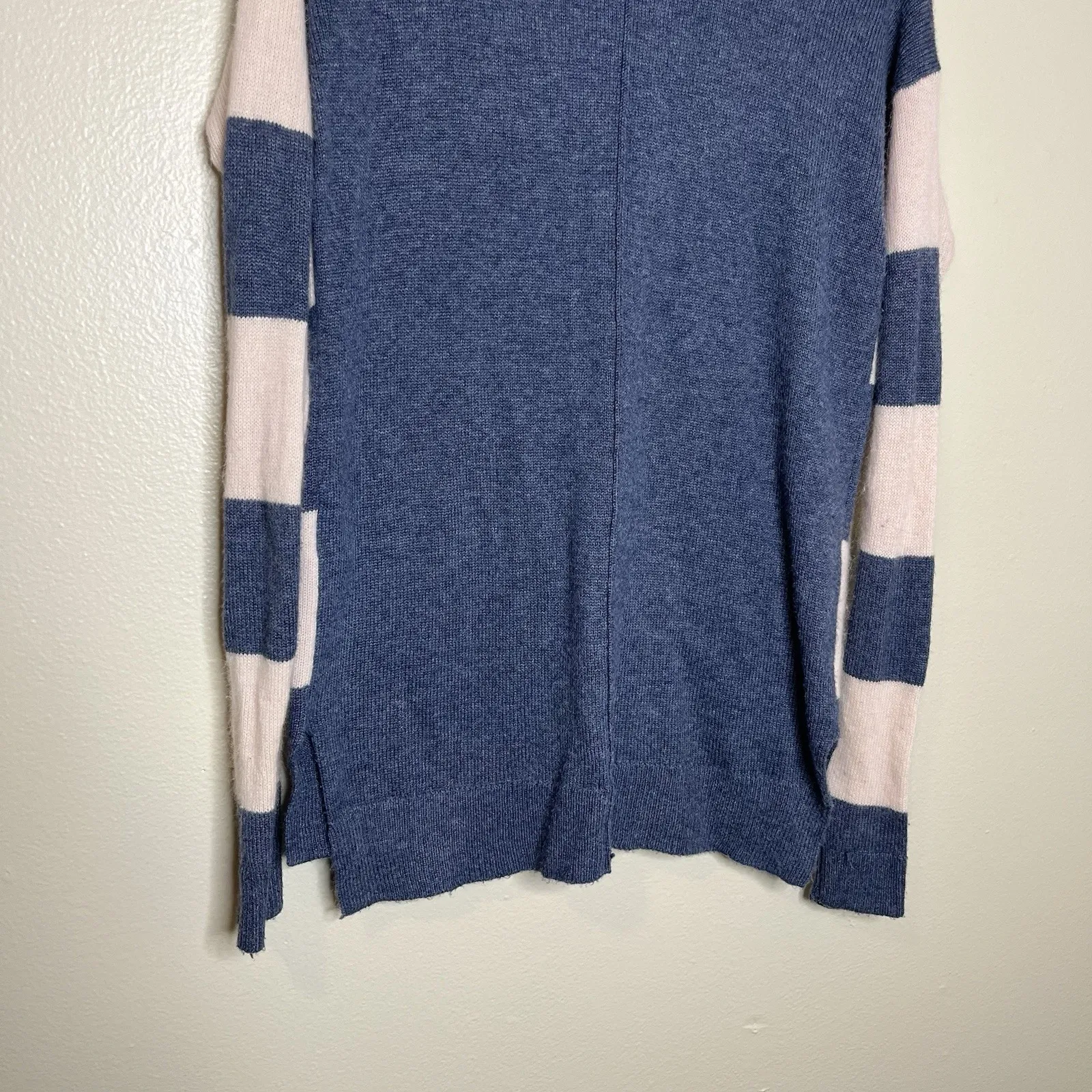 VINTAGE Y2K ABERCROMBIE & FITCH Wool Blend Cable Knit V-Neck Cardigan Pockets L - Image 11