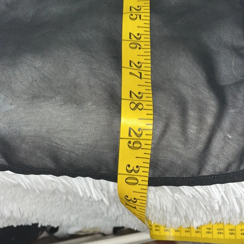 Lush High Low Floral Blouse Semi Sheer - Image 3