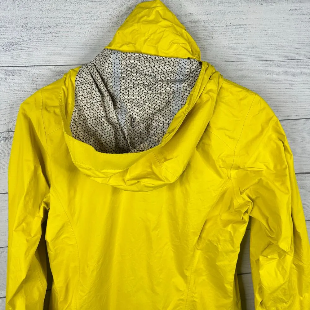 Mountain Hardwear Womens size Small Plasmic Ion Rain Jacket Yellow 1572591 - Image 6