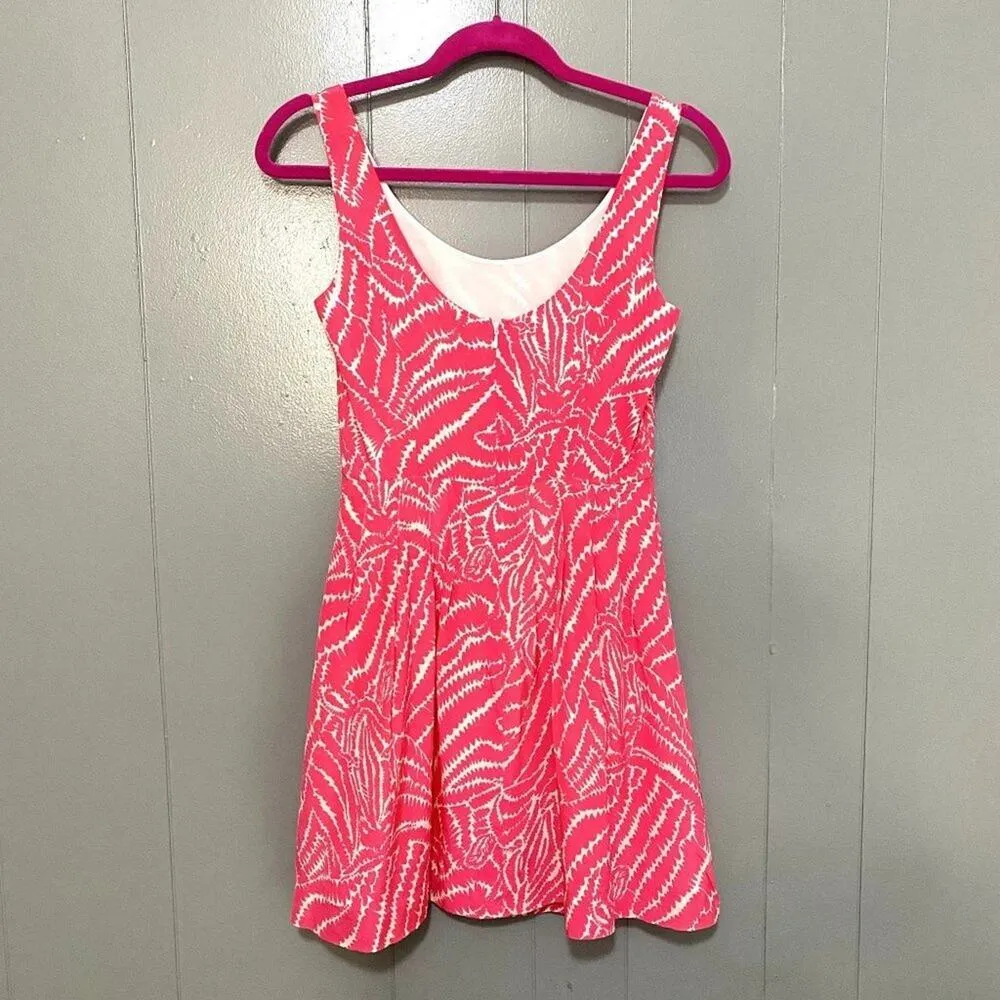 Lilly Pulitzer Splash Pink Show Your Stripes Silk Posey Sleeveless Dress 0 - Image 4