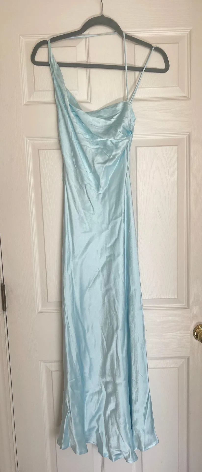 MINT Women's Asymmetric-Hem Satin Dress - Image 5