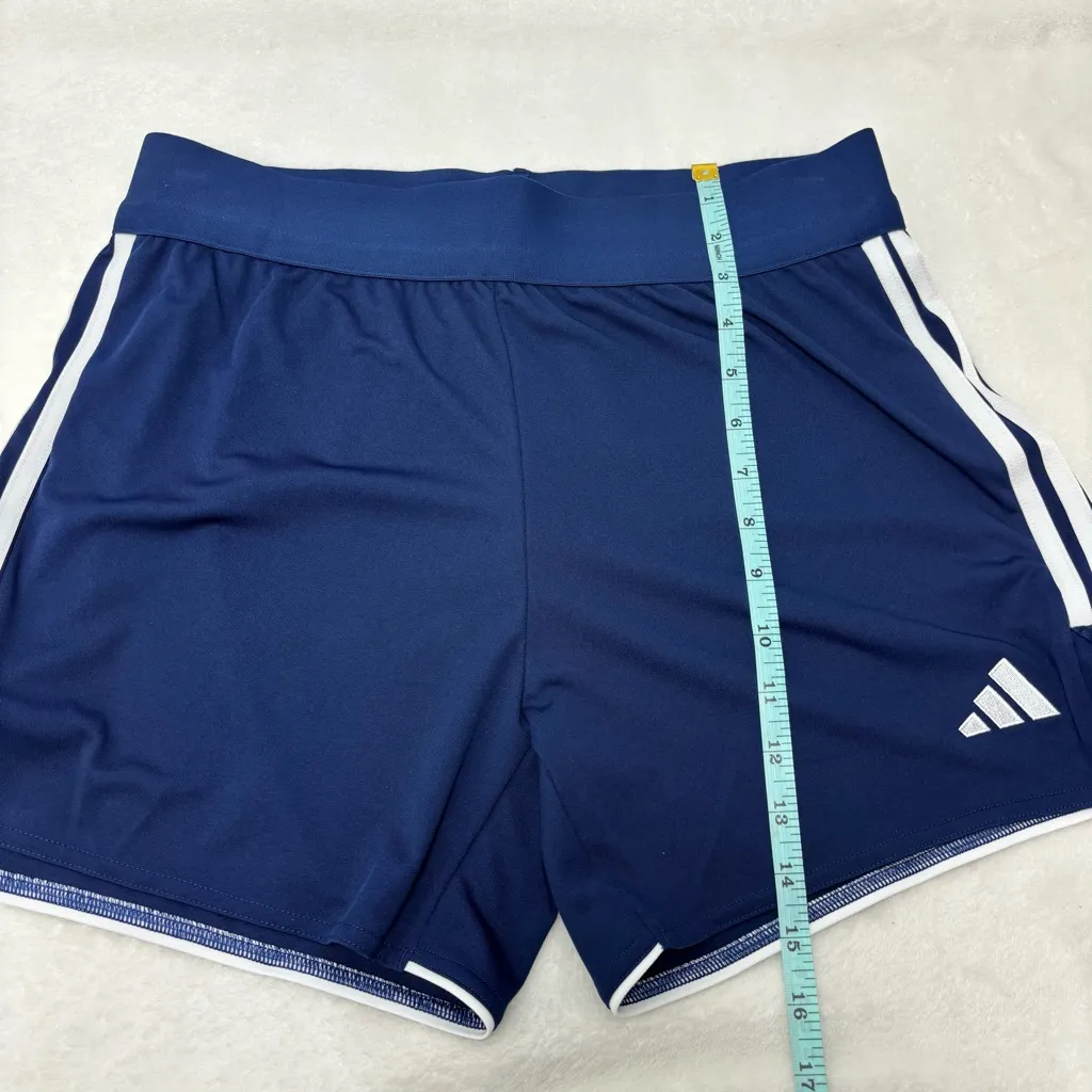 Adidas Women's Navy Blue Athletic Shorts Size M - Image 5