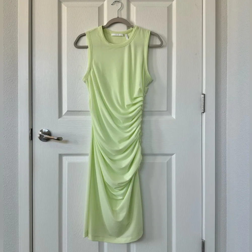 Helmut Lang Theory Twist Sheath Bodycon Midi Evening Dress - Image 3