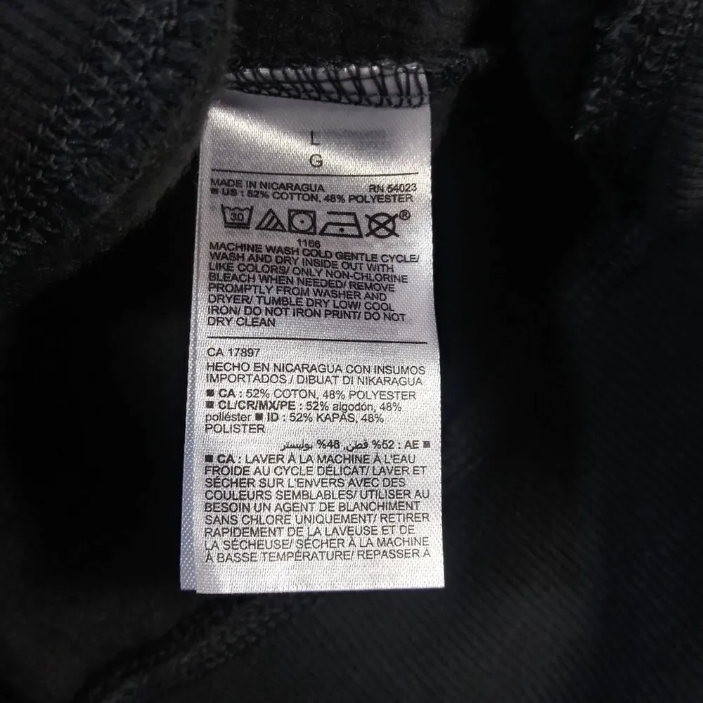 Old Navy Logo Saturday Panther Gray Long Sleeve Sweat Shirt Size L - Image 6