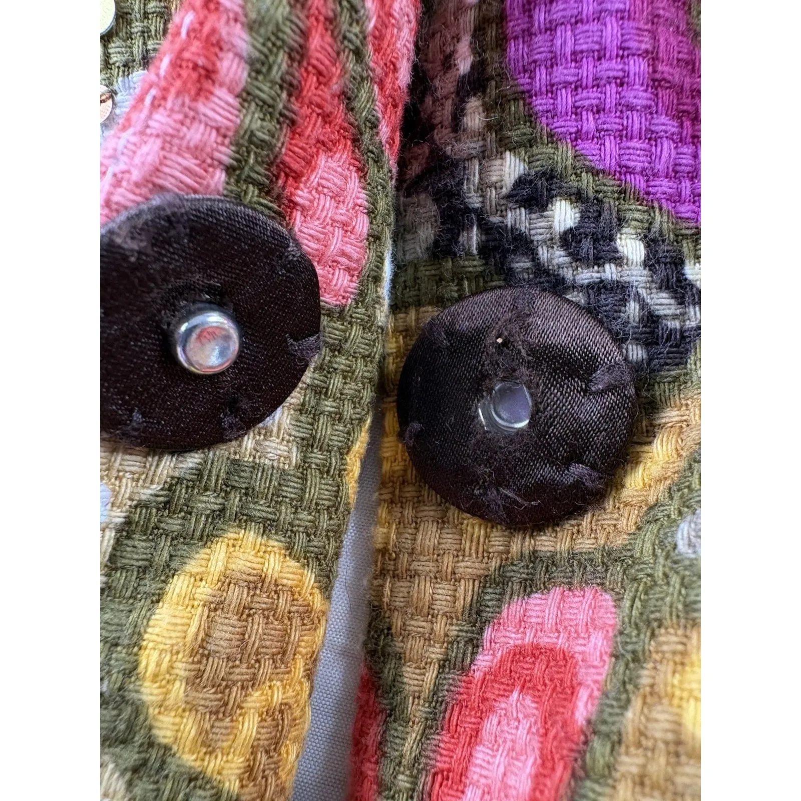 Laura Ashley Womens 3X Boho Floral Tapestry Jacket Lined Sequin Embellished - Image 16