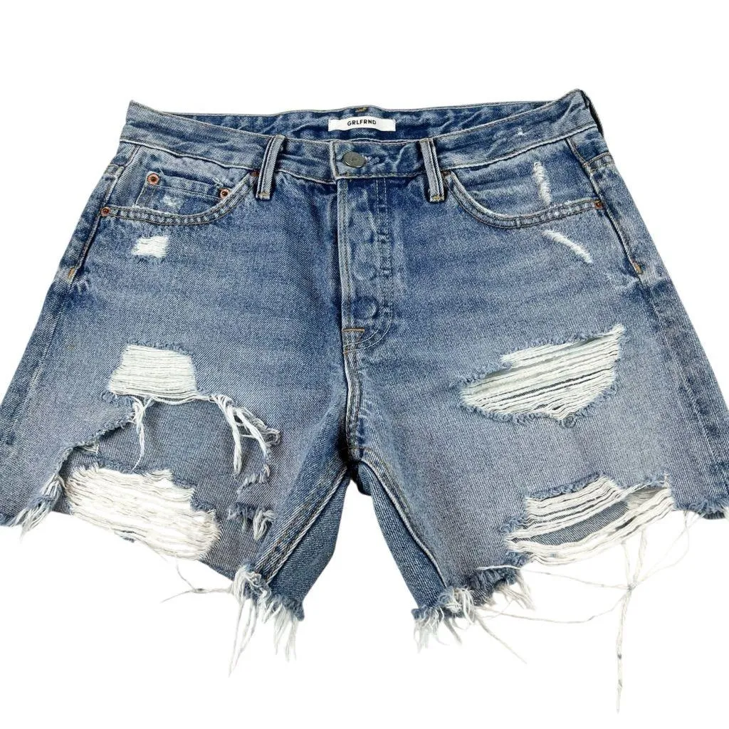GLRFRND Jourdan Tomboy High Waist Denim Shorts - Image 3