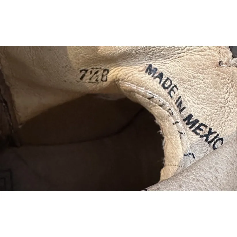 Frye - women's Billy short cowgirl western leather 77816  F973 Brown Color 7.5B - Image 11