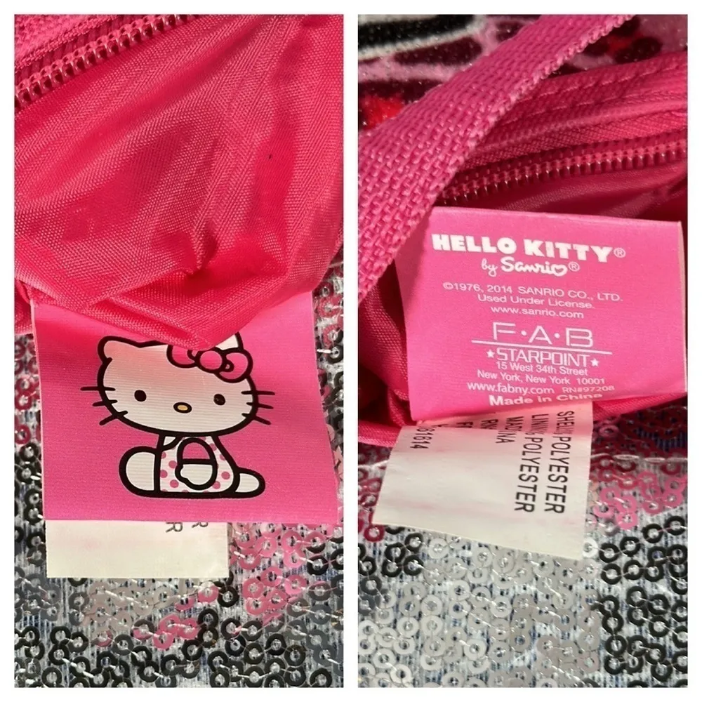 Sanrio Hello Kitty 2014 pink leopard print mini bag purse FAB Starpoint - Image 7