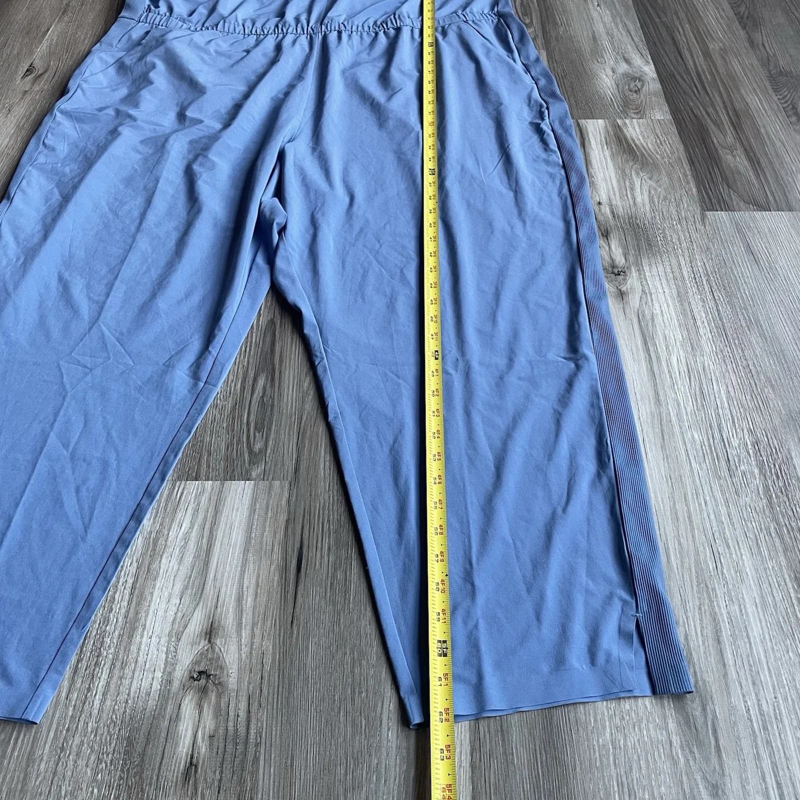 ATHLETA Brooklyn Jumpsuit Womens Sz 26 Cottage Blue #981021-03 Loungewear - Image 3